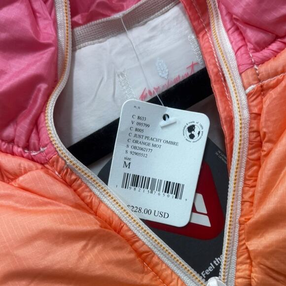 Free People Movement Pippa Packable Jacket Puffer Glossy Ombre Size M - Picture 6 of 6